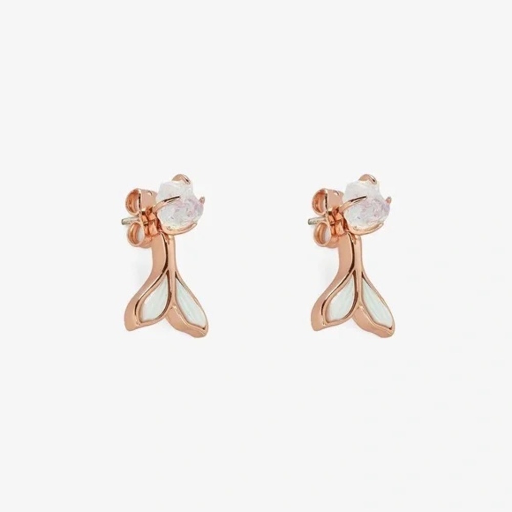 Pura Vida | Mermaid Fin Ear Jacket Rose Gold Boho Beach Nautical - Picture 5 of 5